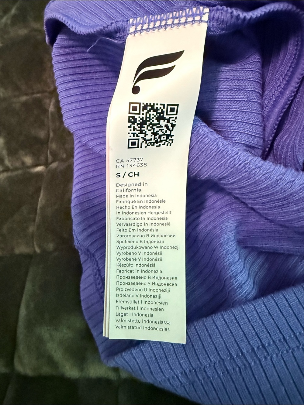NWT Fabletics Modal Rib Tank Small - Picture 6 of 6